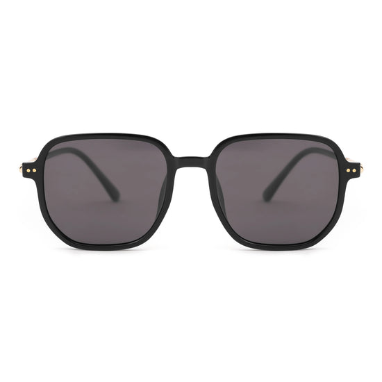 ASTRIS 01 Jet Black Chunky Square Sunglasses