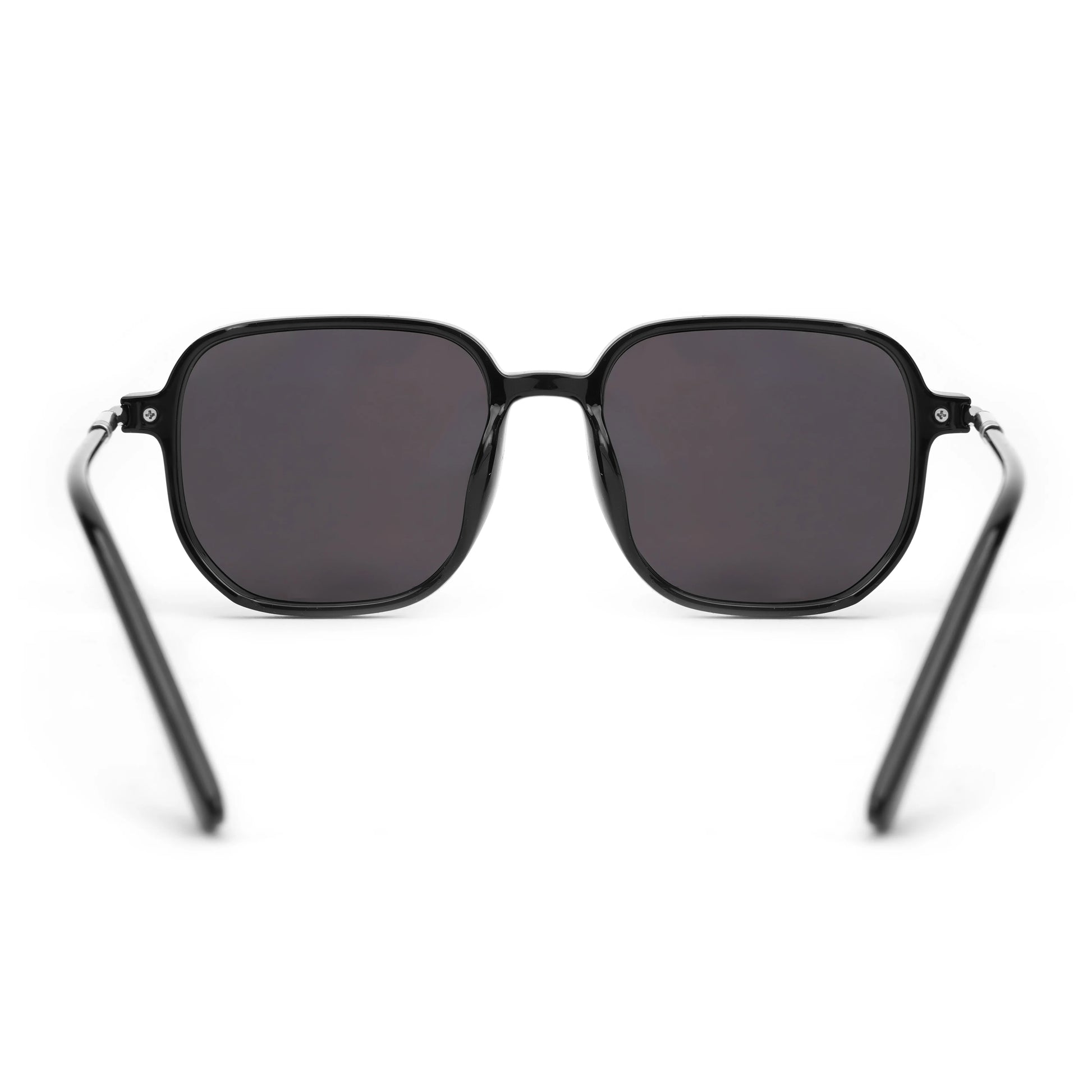 ASTRIS 01 Jet Black Chunky Square Sunglasses - Tamzy