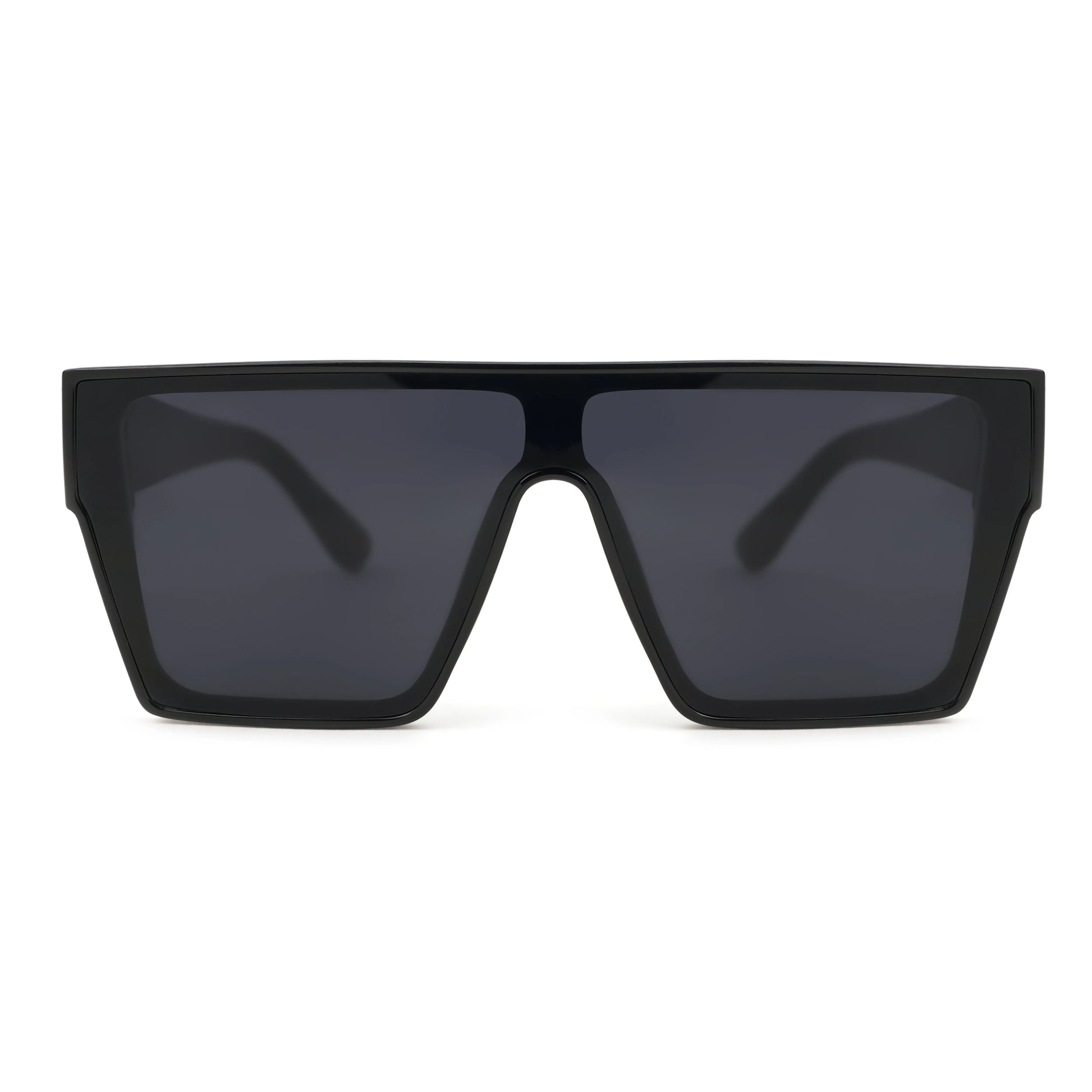 BEAM 03 Jet Black Flat-Top Sunglasses - Tamzy