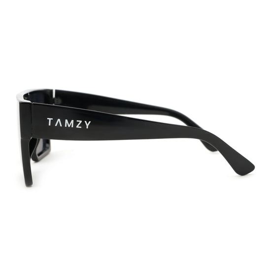 BEAM 03 Jet Black Flat-Top Sunglasses - Tamzy