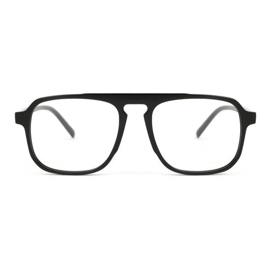 VISTA 02 Jet Black Cutout Eyeglasses - Tamzy