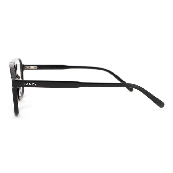 VISTA 02 Jet Black Cutout Eyeglasses - Tamzy